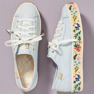 Keds x Rifle Paper Co. Rosalie Embroidered Triple Kick Sneakers